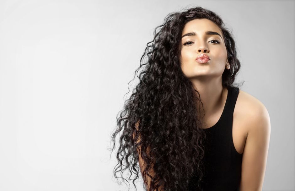 cabello rizado saludable